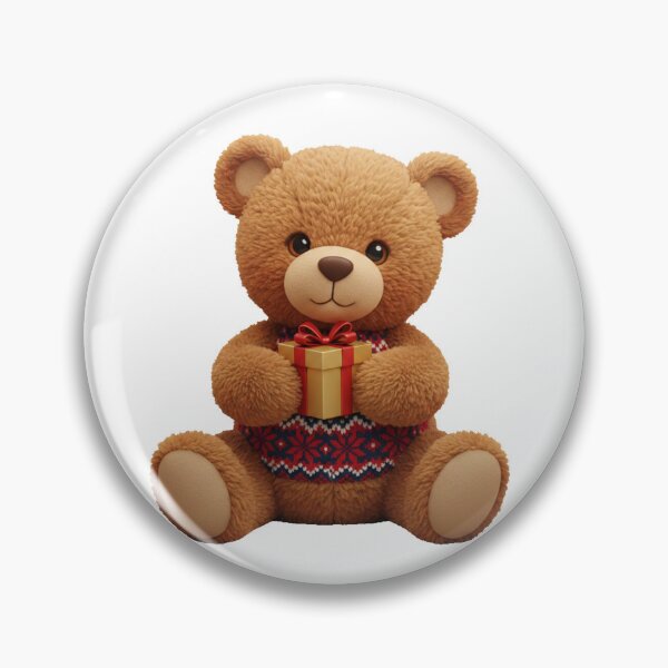 Item preview, Cozy Nordic Teddy Bear | 3D Plush Texture Art designed and sold by Thaliandra.