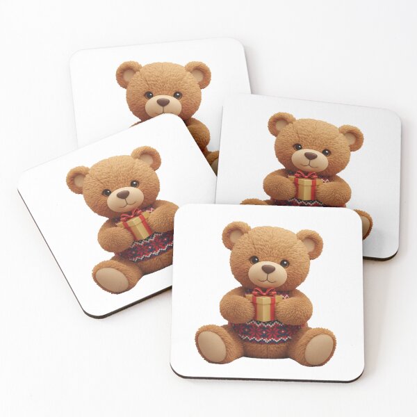 Item preview, Cozy Nordic Teddy Bear | 3D Plush Texture Art designed and sold by Thaliandra.