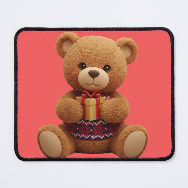 Item preview, Cozy Nordic Teddy Bear | 3D Plush Texture Art designed and sold by Thaliandra.