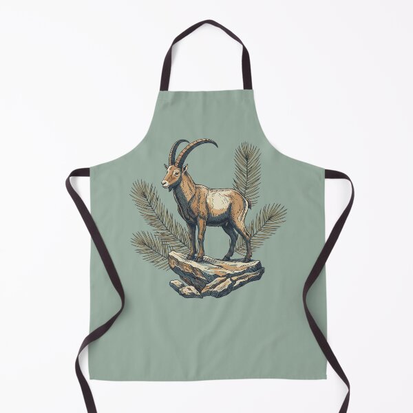 Item preview, Alpine Ibex Ram Standing on High Rock Ledge designed and sold by BirdsnStuff.