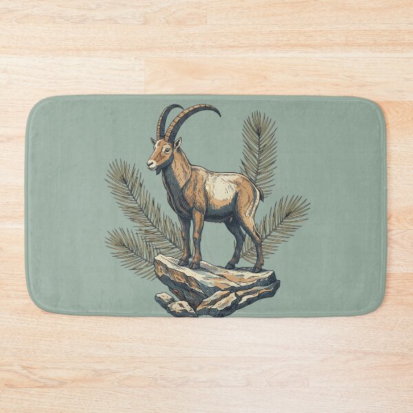 Item preview, Alpine Ibex Ram Standing on High Rock Ledge designed and sold by BirdsnStuff.