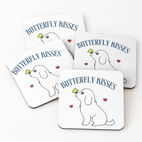 Item preview, Cute Dog with Butterfly on Nose Cartoon – Adorable Pet Illustration T-Shirt Design designed and sold by ErguCreative.