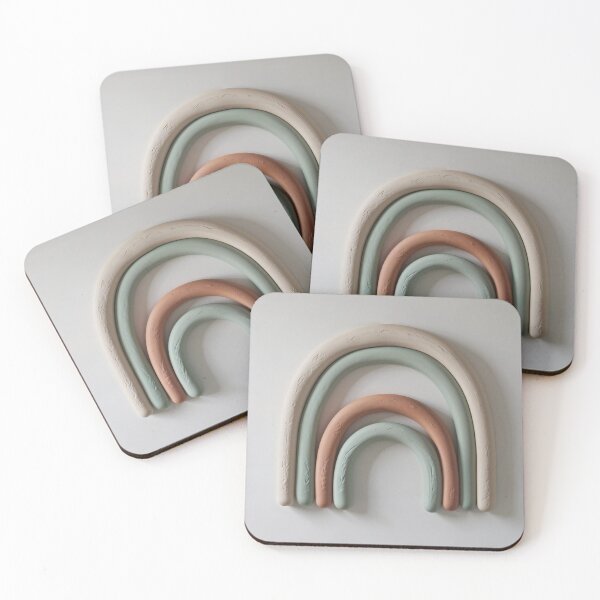 Item preview, Clay Boho Rainbow - Minimalist Sage & Terracotta designed and sold by terramuse.