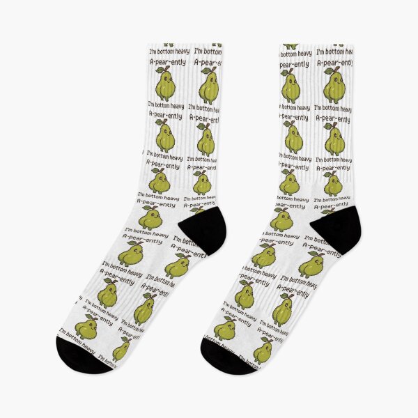 Item preview, A-Pear-ently I'm Bottom Heavy Cute Pixel Pear Funny Pun Design designed and sold by BoxaroundJacks.