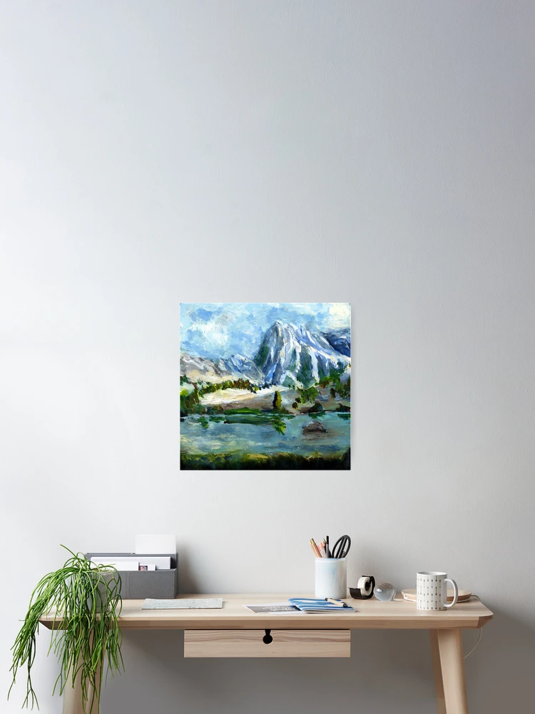 Thumbnail 2 of 3, Poster, High Lake First Snow designed and sold by Randy Sprout Fine Art.