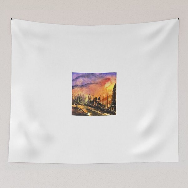 Item preview, Fires in Our Mountains Tonight designed and sold by Randy Sprout Fine Art.