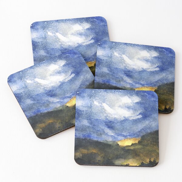 Item preview, Hot Spots in Our Mountains Tonight designed and sold by Randy Sprout Fine Art.