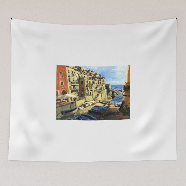 Item preview, Riomaggiore Italy Late Afternoon designed and sold by Randy Sprout Fine Art.