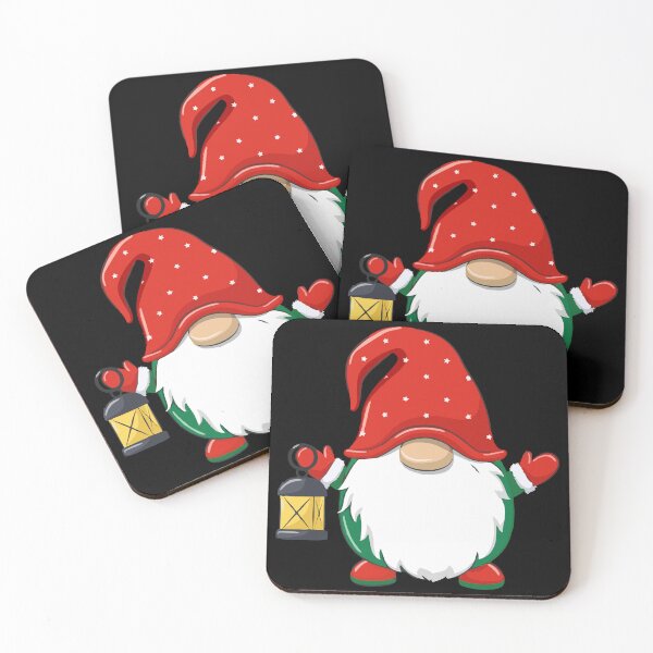 Item preview, Christmas Gnome Holding Lantern with Arms Open – Cute Holiday Illustration designed and sold by T-Chou.