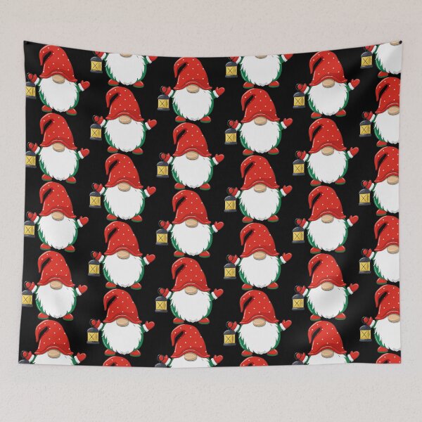 Item preview, Christmas Gnome Holding Lantern with Arms Open – Cute Holiday Illustration designed and sold by T-Chou.