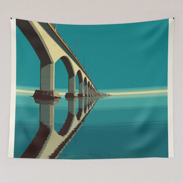 Item preview, Confederation Bridge New Brunswick | Northumberland Strait Art designed and sold by TuncGK.