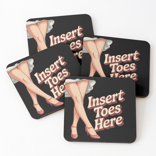 Aperçu de l'œuvre Insérer les orteils ici – Illustration vintage de jambes pin-up | Design rétro et séduisant créée et vendue par DreamVibeShirt.