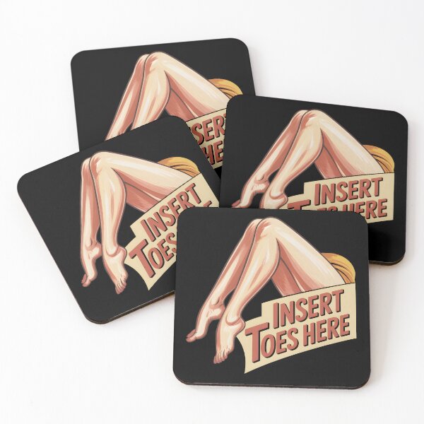 Aperçu de l'œuvre Insérer les orteils ici – Illustration rétro de jambes pin-up | Design vintage et séduisant créée et vendue par DreamVibeShirt.
