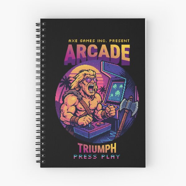 Item preview, Arcade Triumph – Retro Pixel Barbarian Gamer Illustration designed and sold by drawlinershop.