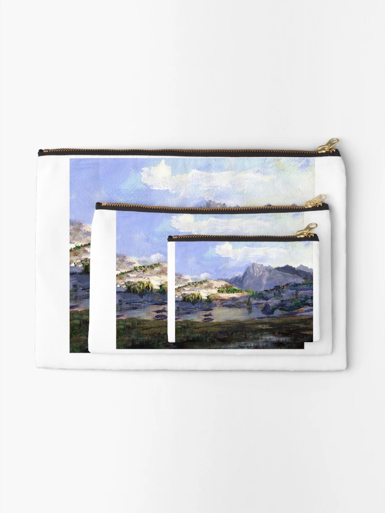 Thumbnail 2 of 4, Zipper Pouch, High Lake designed and sold by Randy Sprout Fine Art.