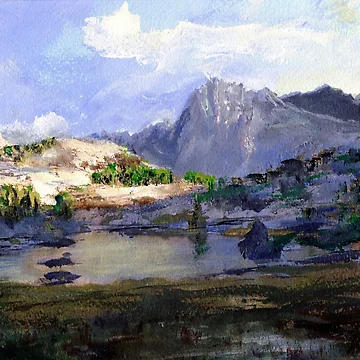 Artwork thumbnail, High Lake by Randy Sprout Fine Art
