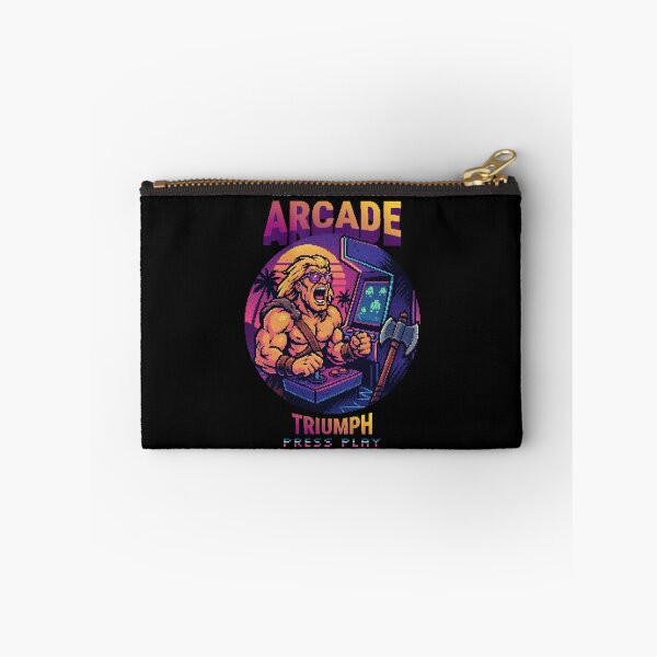 Item preview, Arcade Triumph – Retro Pixel Barbarian Gamer Illustration designed and sold by drawlinershop.