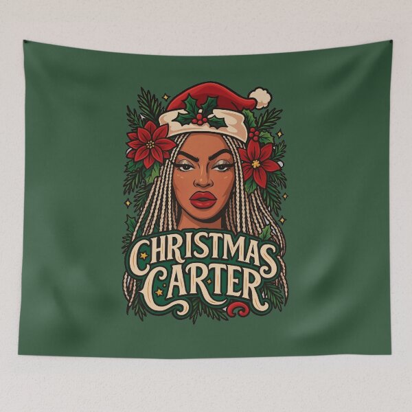 Item preview, Christmas Carter – Beyoncé Holiday Pop Art Design designed and sold by GirlyPopped.