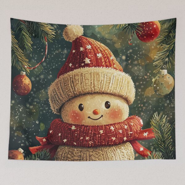 Item preview, Knitted Christmas Ornament – Cute Holiday Hanging Doll designed and sold by MiraLumeStudio.