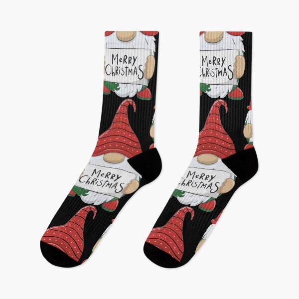 Item preview, Cute Christmas Gnome with “Merry Christmas” – Holiday Illustration designed and sold by T-Chou.