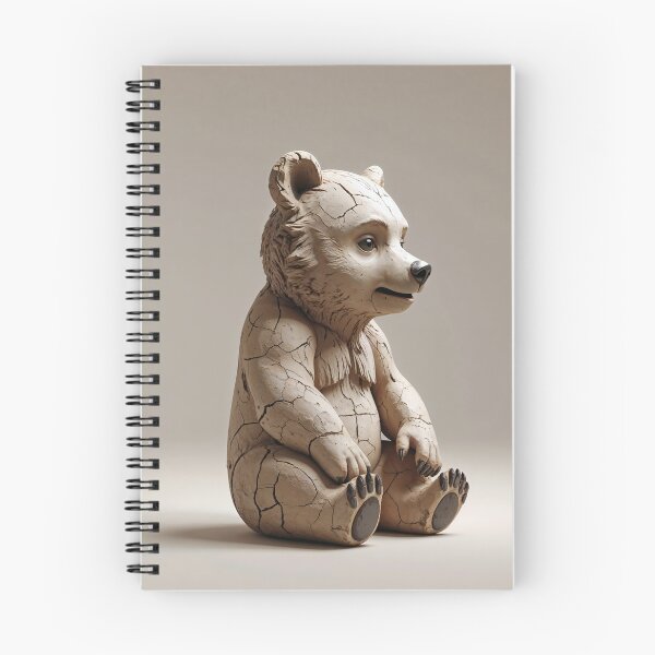 Item preview, Gentle Clay Bear - Neutral Woodland Art designed and sold by terramuse.