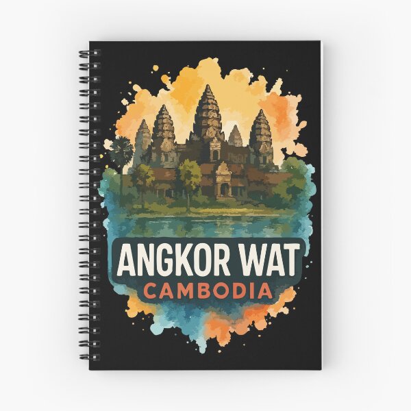 Item preview, Angkor Wat Cambodia Watercolor Travel designed and sold by TomFrontierArt.