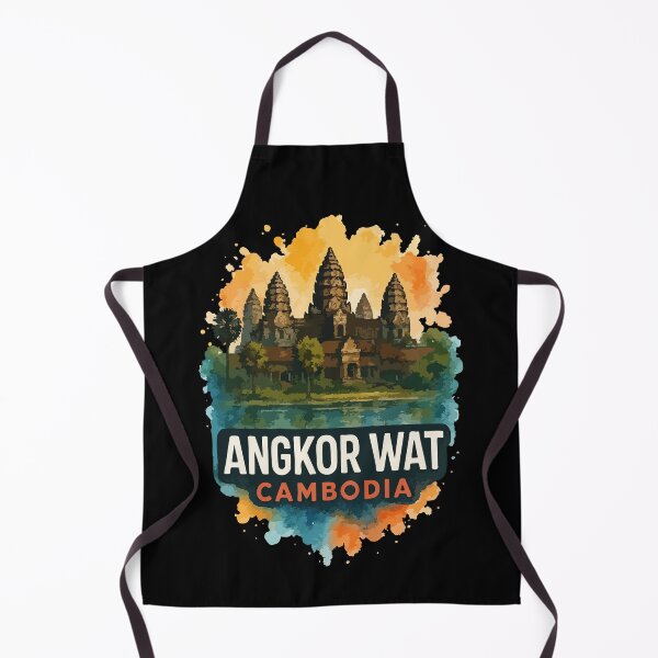 Item preview, Angkor Wat Cambodia Watercolor Travel designed and sold by TomFrontierArt.