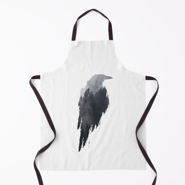 Item preview, Mystic Raven Silhouette Filled With Enchanted Forest Mist designed and sold by MythologyRealm.