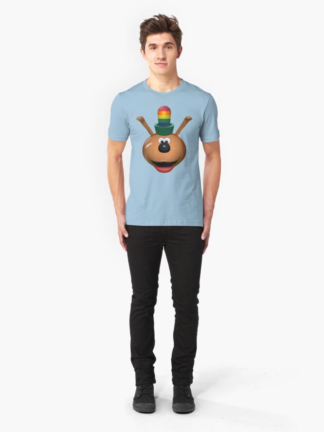 Alternate view of NDVH Happiness Is Dragon-Shaped Slim Fit T-Shirt