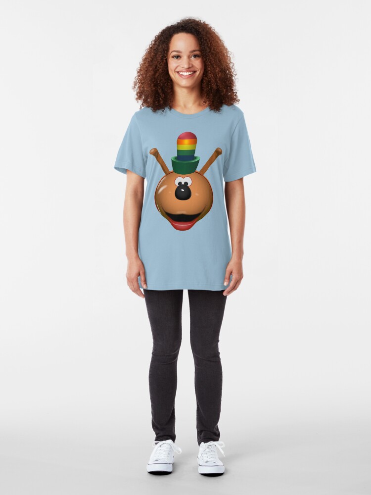 Alternate view of NDVH Happiness Is Dragon-Shaped Slim Fit T-Shirt