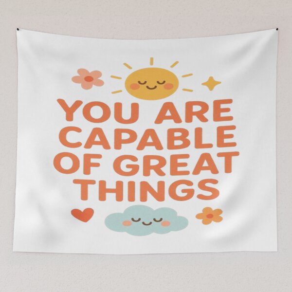 Item preview, Cute Motivational Quote Poster – Kawaii Positive Message Wall Art designed and sold by FernandsOficial.