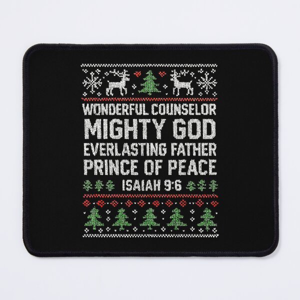 Item preview, Isaiah 9:6 Wonderful Counselor Mighty God Everlasting Father Prince of Peace designed and sold by plushism.