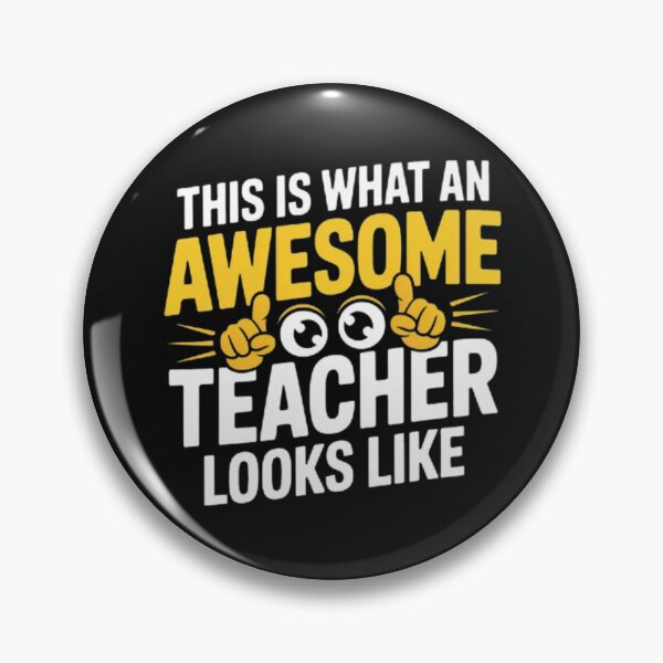 Item preview, « This Is What an Awesome Teacher Looks Like – Design Graphique Motivationnel » designed and sold by DesignNadine.