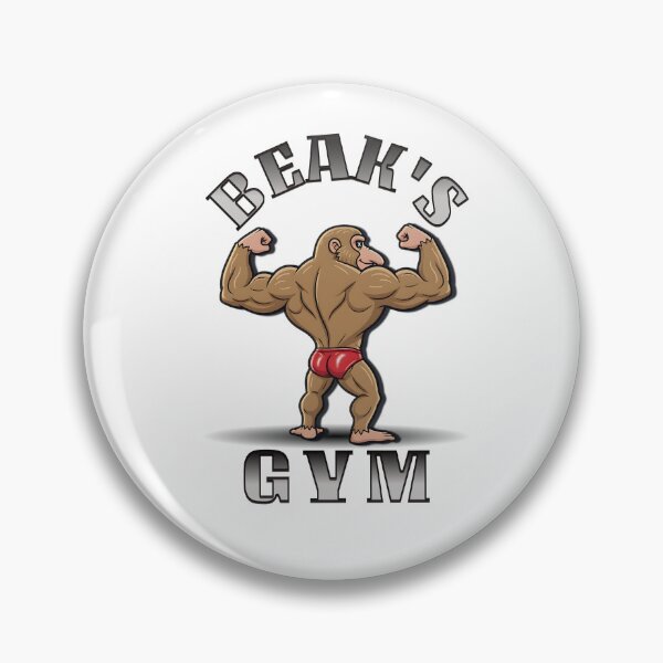 Item preview, Beak’s Gym – Bodybuilder Monkey Flexing Cartoon Design designed and sold by BeakBros.