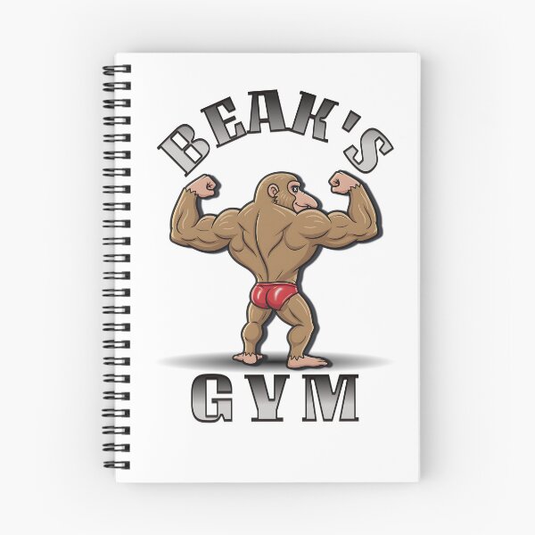 Item preview, Beak’s Gym – Bodybuilder Monkey Flexing Cartoon Design designed and sold by BeakBros.