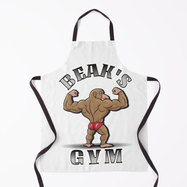 Item preview, Beak’s Gym – Bodybuilder Monkey Flexing Cartoon Design designed and sold by BeakBros.