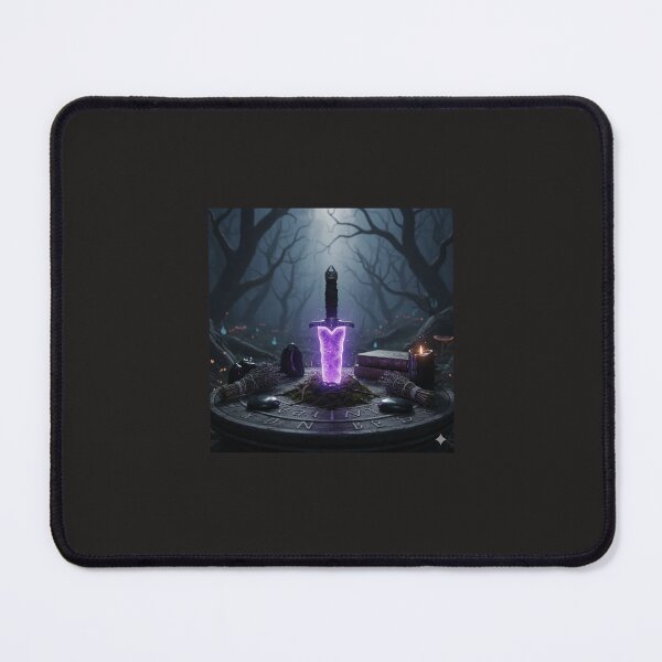Item preview, Enchanted Purple Sword Ritual – Dark Fantasy Witchcraft Art designed and sold by RZandRaiDesigns.
