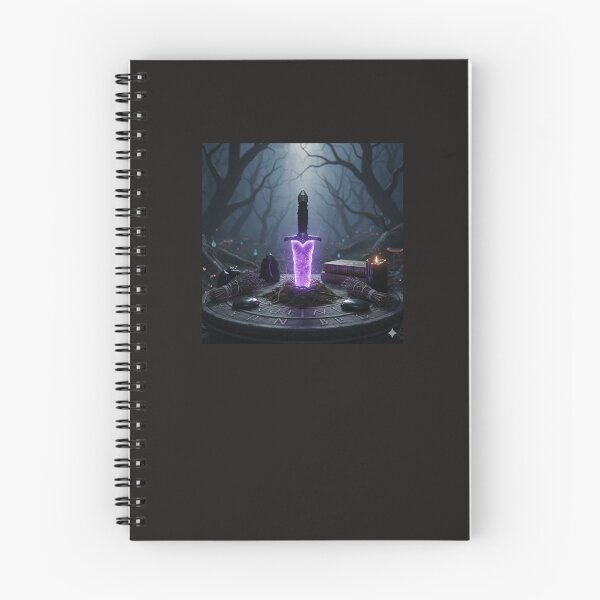 Item preview, Enchanted Purple Sword Ritual – Dark Fantasy Witchcraft Art designed and sold by RZandRaiDesigns.