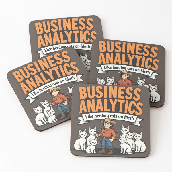 Artikelvorschau, Business Analytics – Katzen hüten entworfen und verkauft von Squidboy Productions.