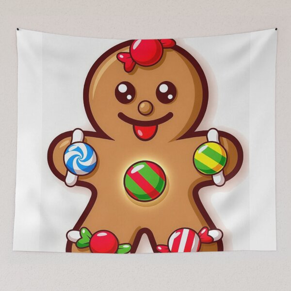 Item preview, Candy Pop Cruncher – Cute Christmas Gingerbread Character designed and sold by Vertura Group.