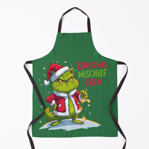 Item preview, Grinch Cat Christmas – Funny Christmas Mischief Crew Holiday Cat Art designed and sold by koolandthecat.