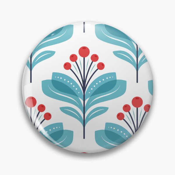 Item preview, Retro folk floral pattern designed and sold by Aakanksha97.