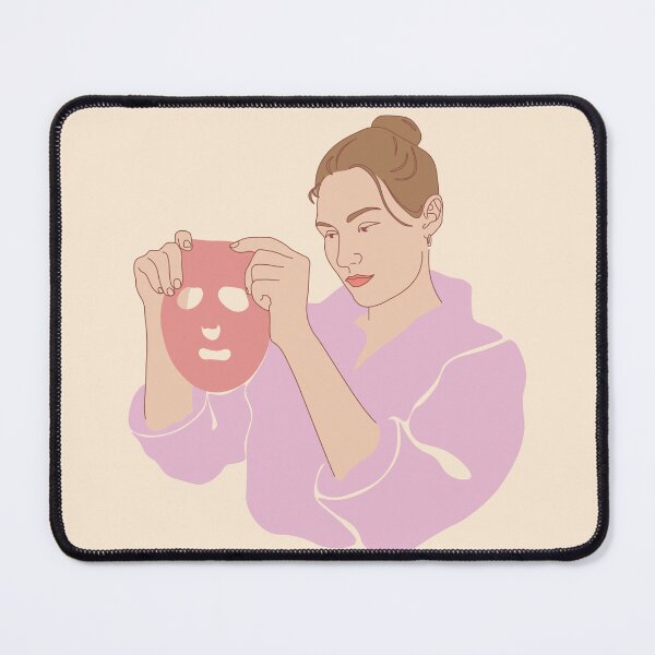 Item preview, Home skincare: girl with facial mask designed and sold by SO-studio-art.