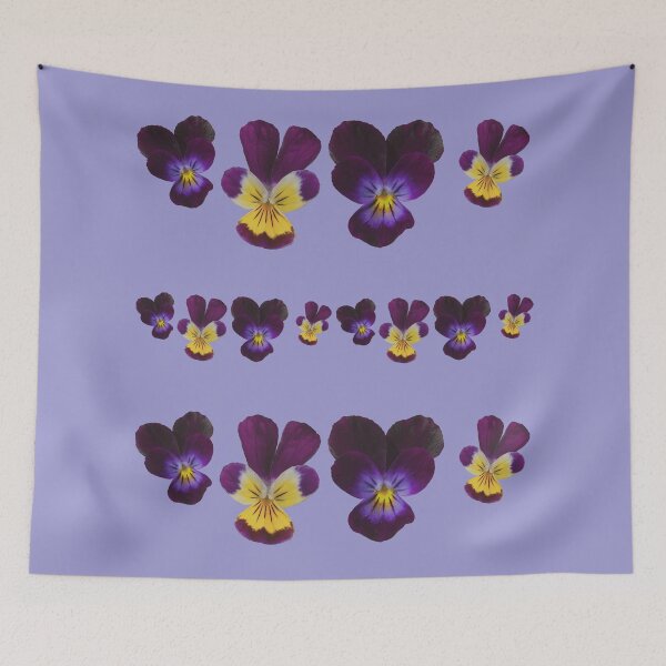 Aperçu de l'œuvre Symphonie de violettes mauve et jaune créée et vendue par Production Art Manon Meilleur.