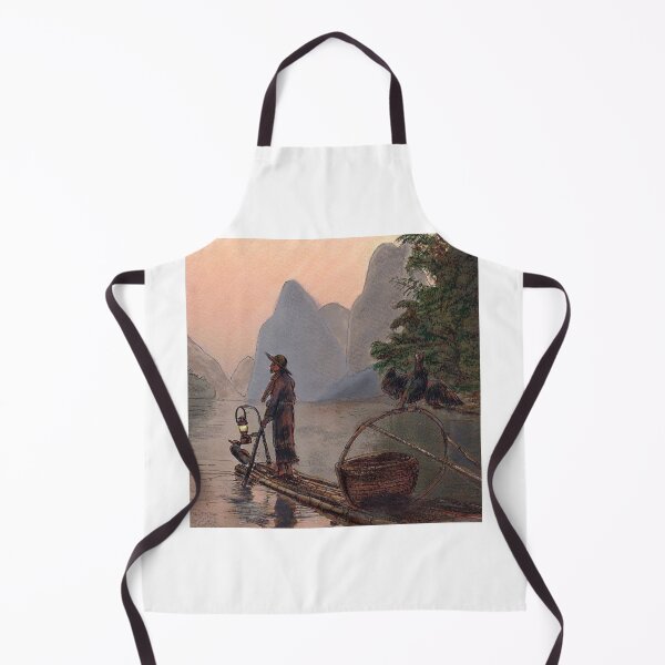 Item preview, Li River Night Fisherman designed and sold by Randy Sprout Fine Art.