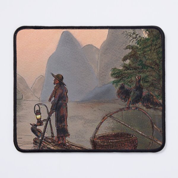 Item preview, Li River Night Fisherman designed and sold by Randy Sprout Fine Art.