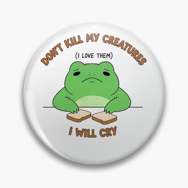 Item preview, Don’t Kill My Creatures I Will Cry Funny Gamer Frog Meme  designed and sold by gear-posters.