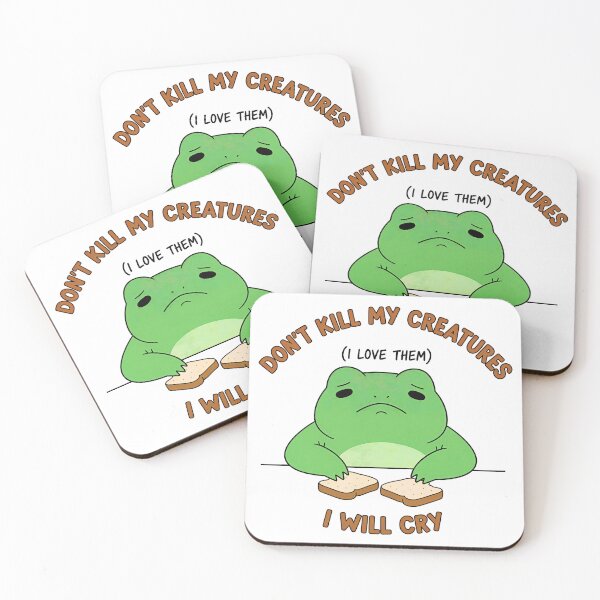 Item preview, Don’t Kill My Creatures I Will Cry Funny Gamer Frog Meme  designed and sold by gear-posters.