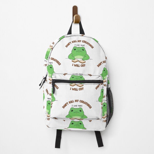 Item preview, Don’t Kill My Creatures I Will Cry Funny Gamer Frog Meme designed and sold by gear-posters.