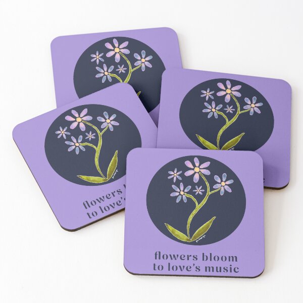Item preview, Dancing Watercolor Daisies Midnight designed and sold by ginalouisalynn.